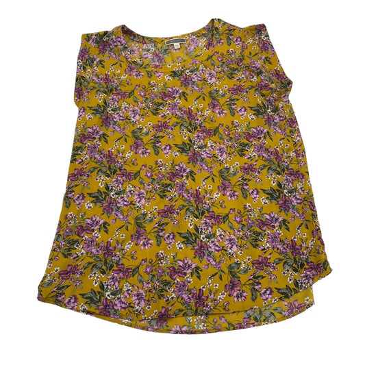 YELLOW BLOUSE SLEEVELESS by PLEIONE Size:M