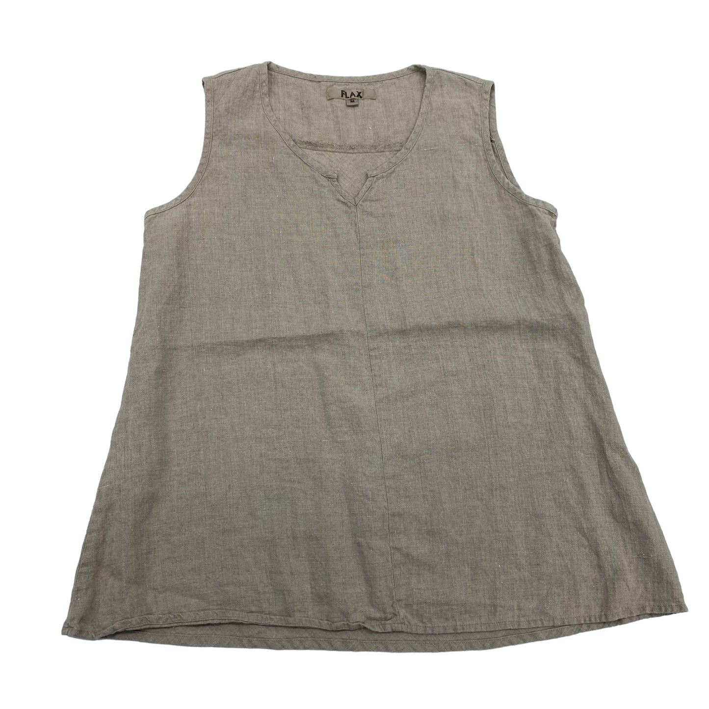 TAN TOP SLEEVELESS by FLAX Size:M