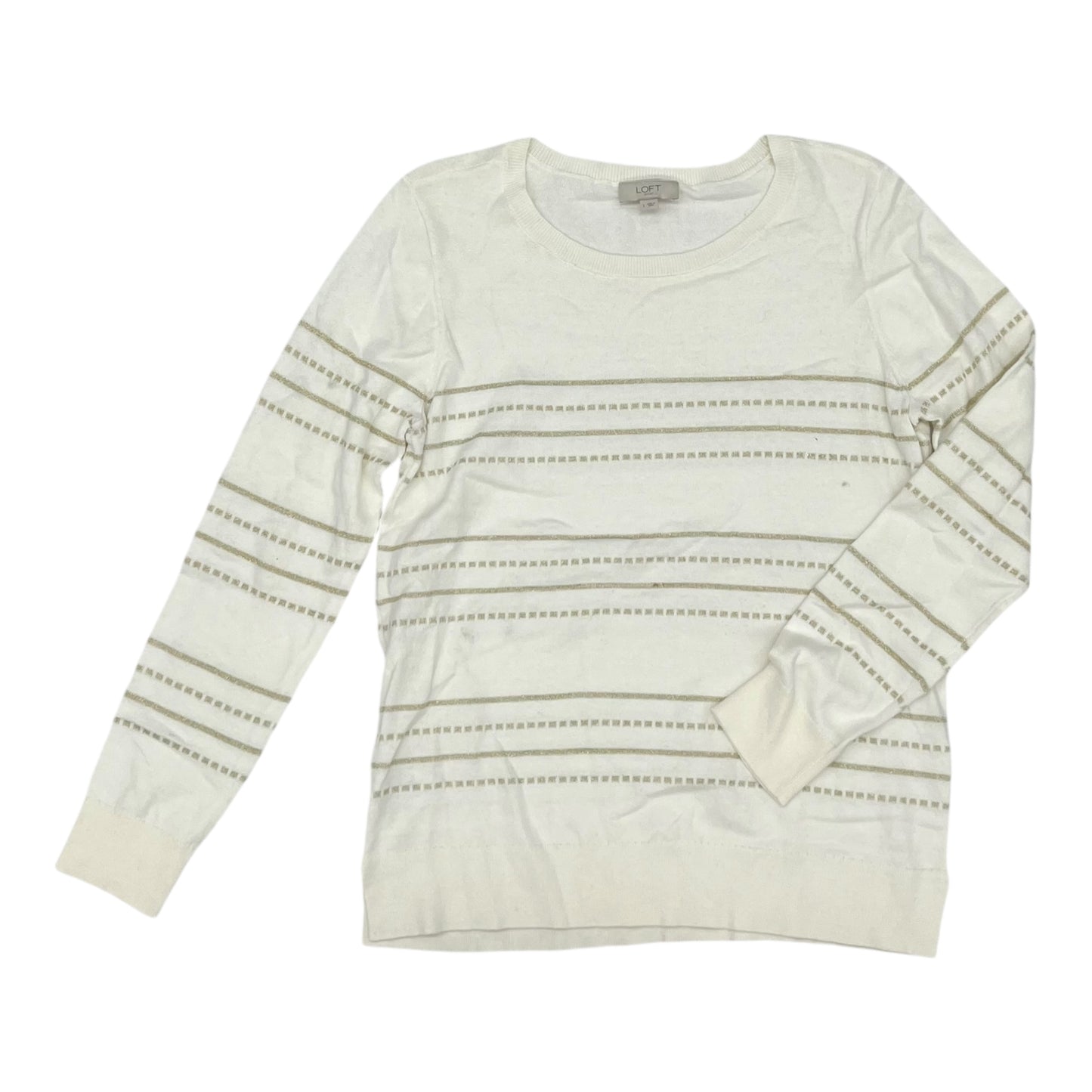 WHITE SWEATER by LOFT Size:L