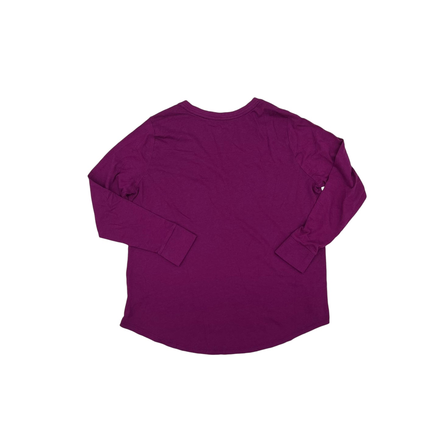 Top Ls Basic By Terra & Sky In Purple, Size:Xl