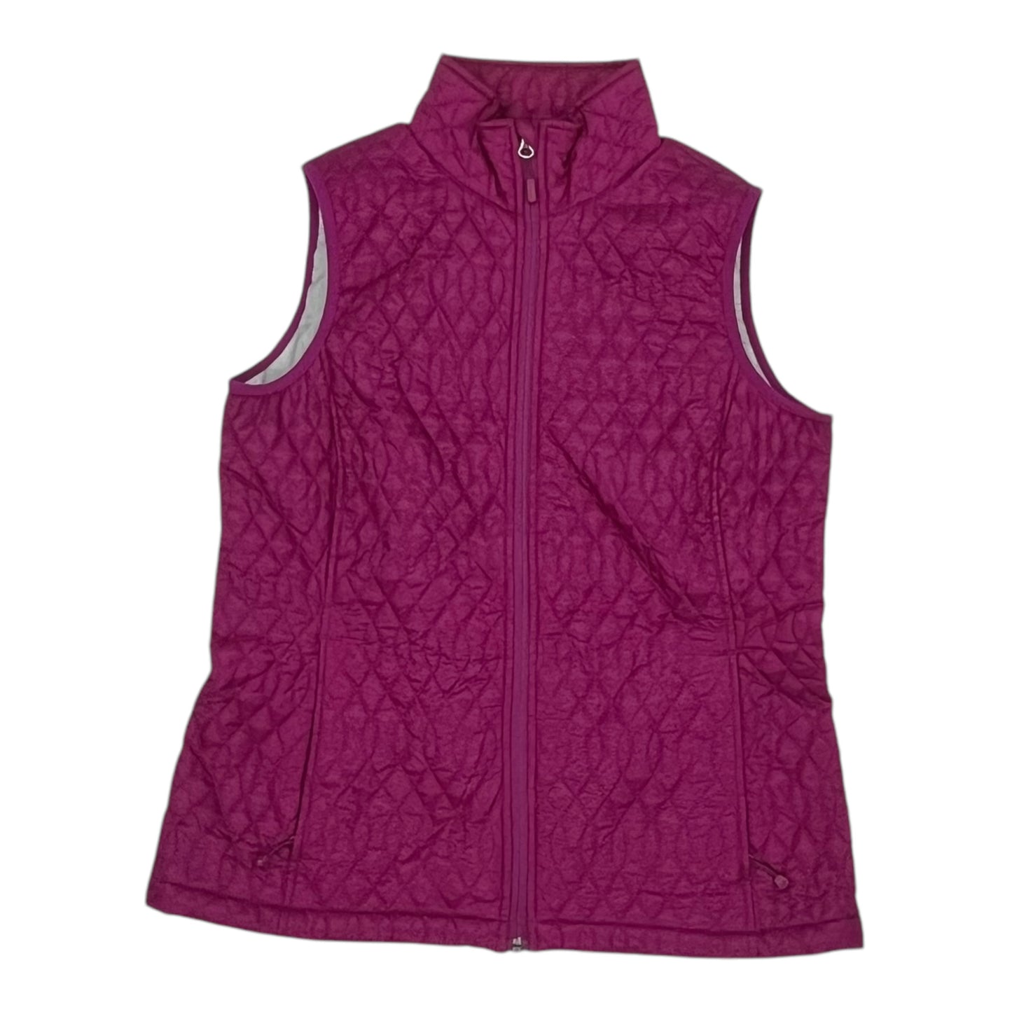 Vest Puffer & Quilted By Lands End In Purple, Size:M