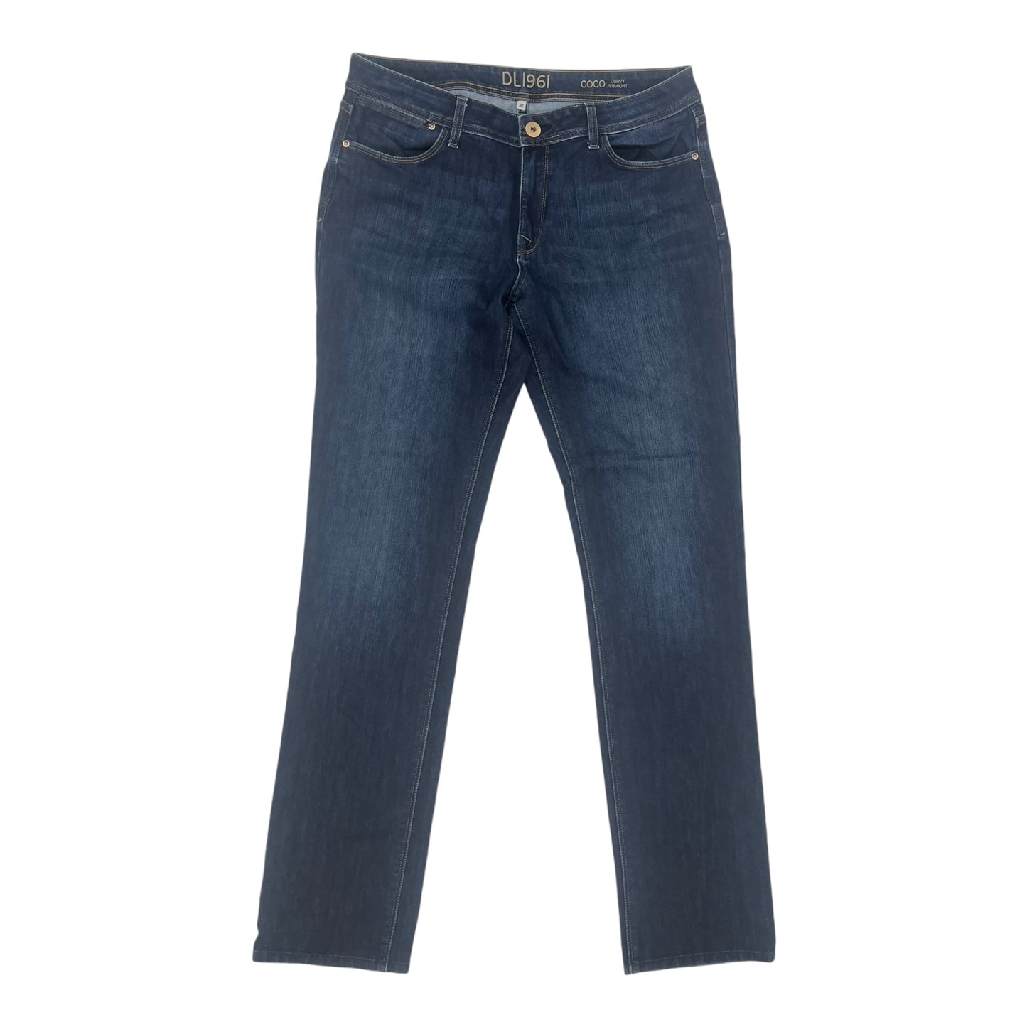 Jeans Straight By Dl1961 In Blue Denim, Size:14