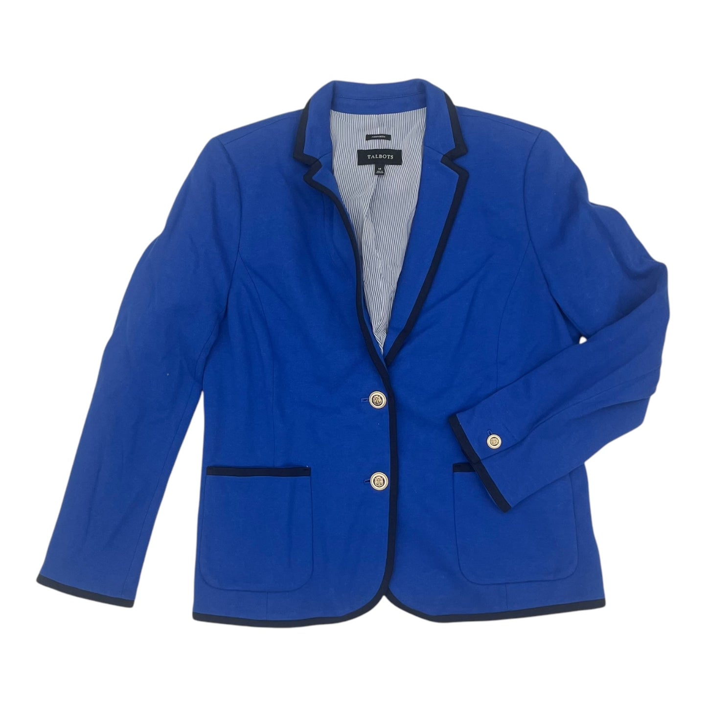 Cardigan By Talbots In Blue, Size:L