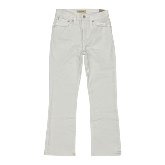 Jeans Boot Cut By Madewell In White Denim, Size:0