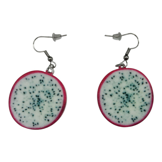 Earrings Dangle/Drop By Cmf In Red & White