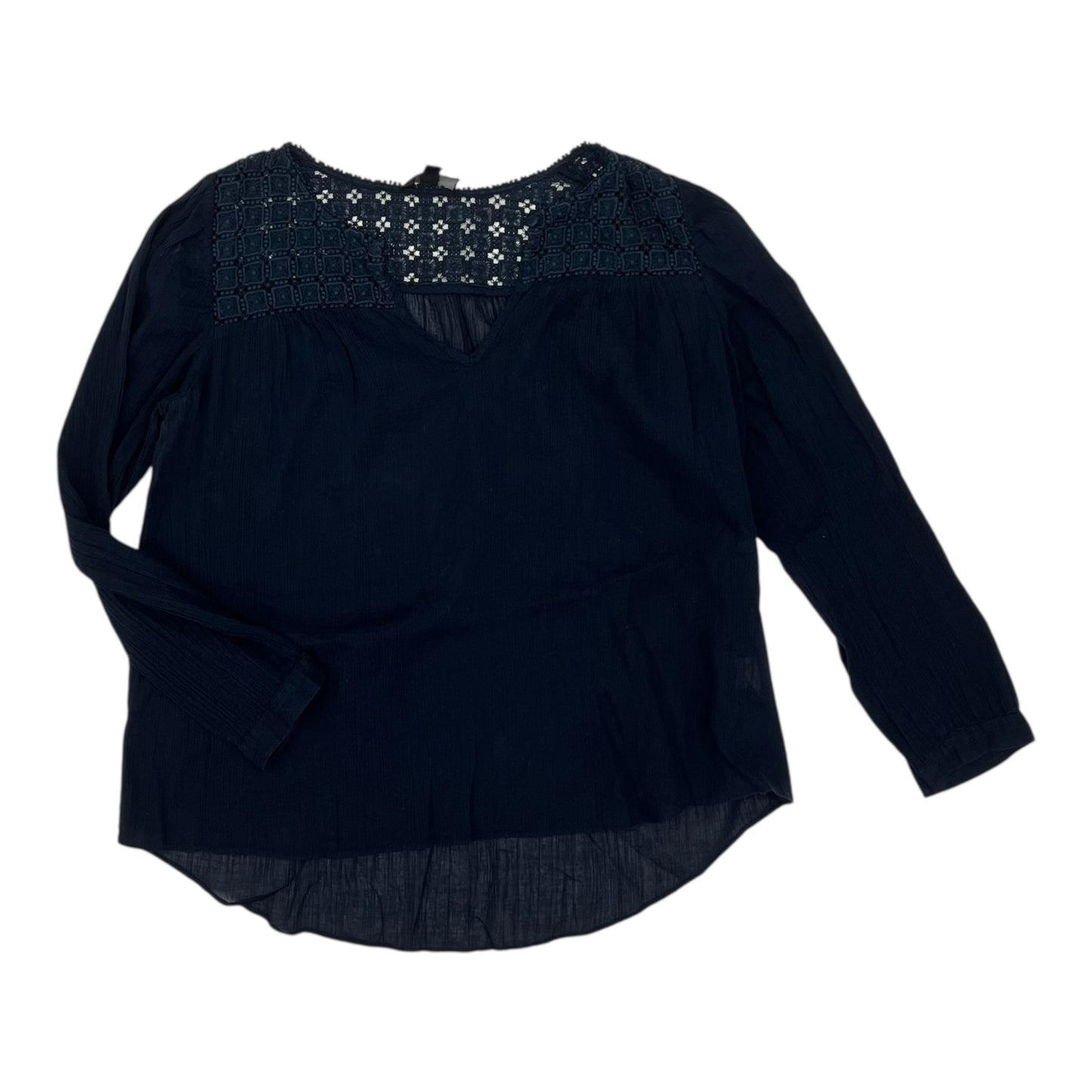 Top Ls By J. Crew In Navy, Size:M