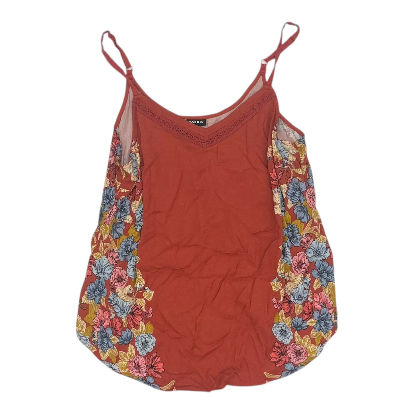 Blouse Sleeveless By Torrid In Orange, Size:L