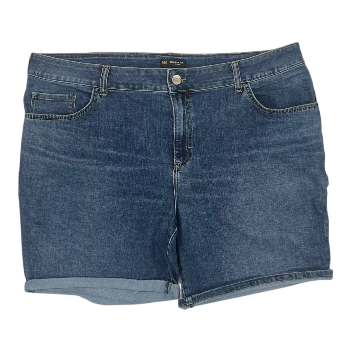 Shorts By Lee In Blue Denim, Size:24