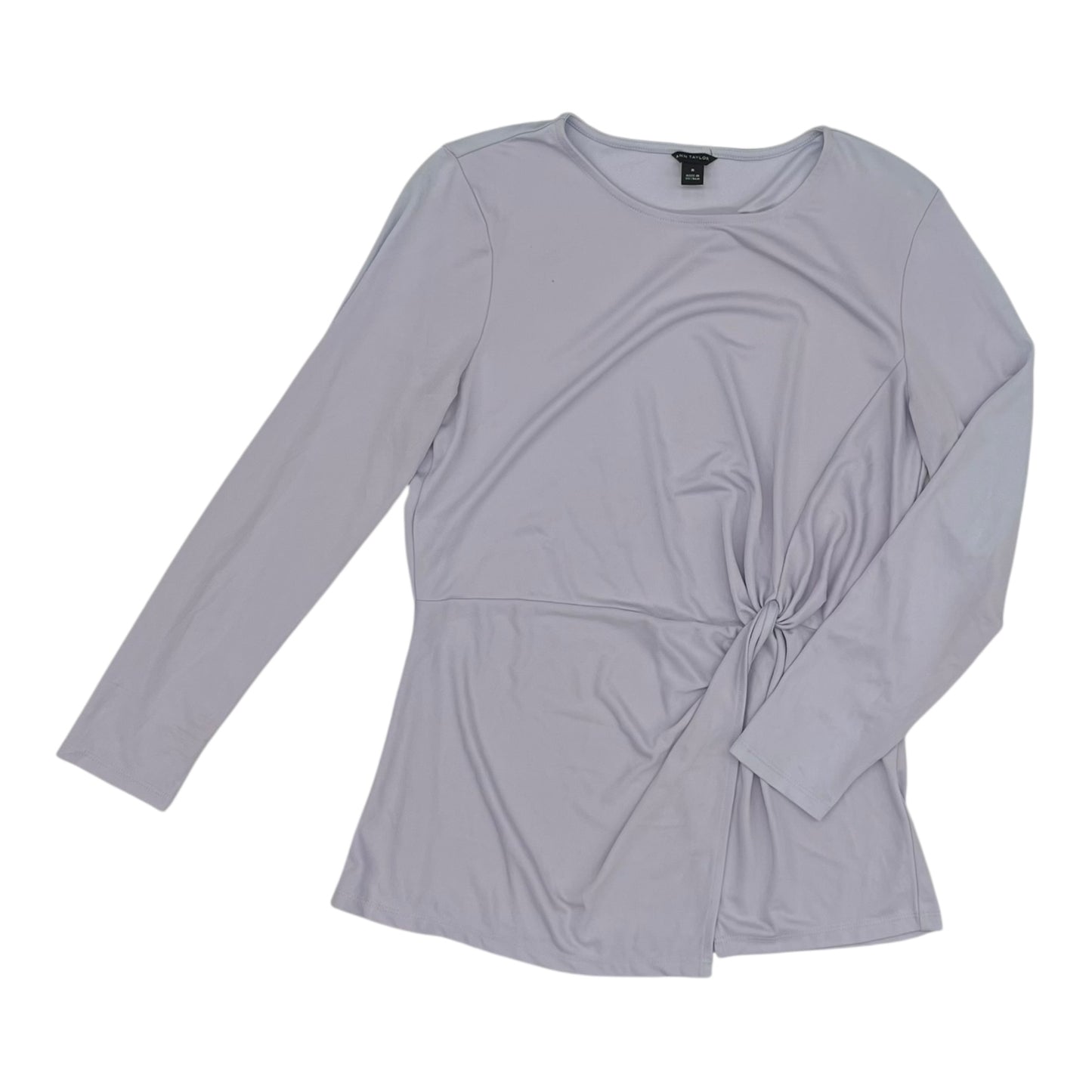 Blouse Ls By Ann Taylor In Purple, Size:M