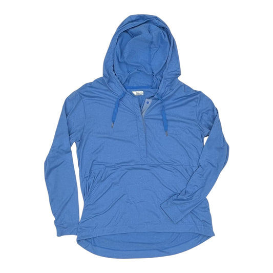 Athletic Top Ls Hoodie By Columbia In Blue, Size:L