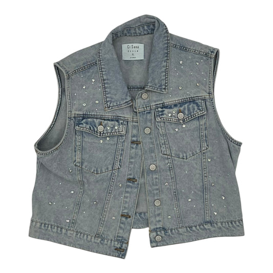 Vest Other By Ci Sono In Blue Denim, Size:Xl