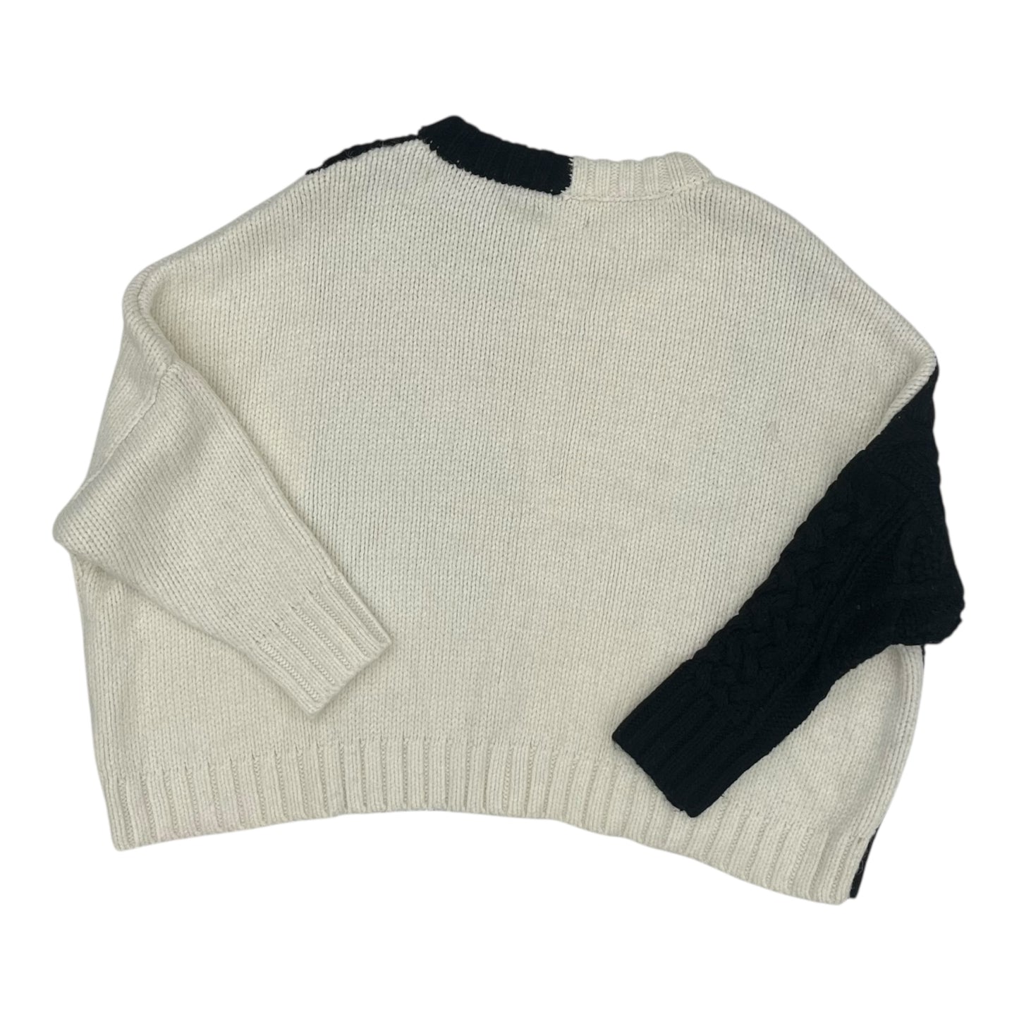 Sweater By Venus In Black & White, Size:S