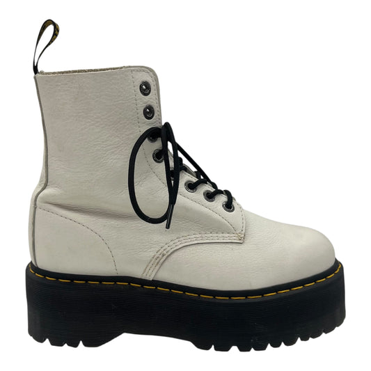 Boots Combat By Dr Martens In White, Size:10