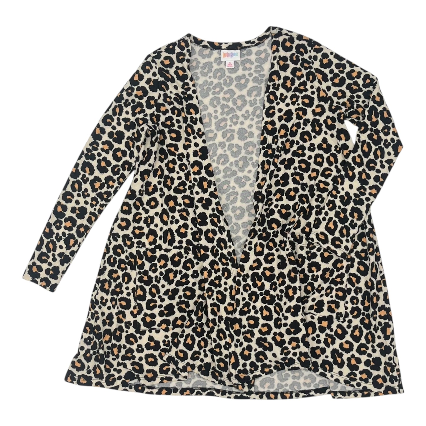 Sweater Cardigan By Lularoe In Animal Print, Size:S