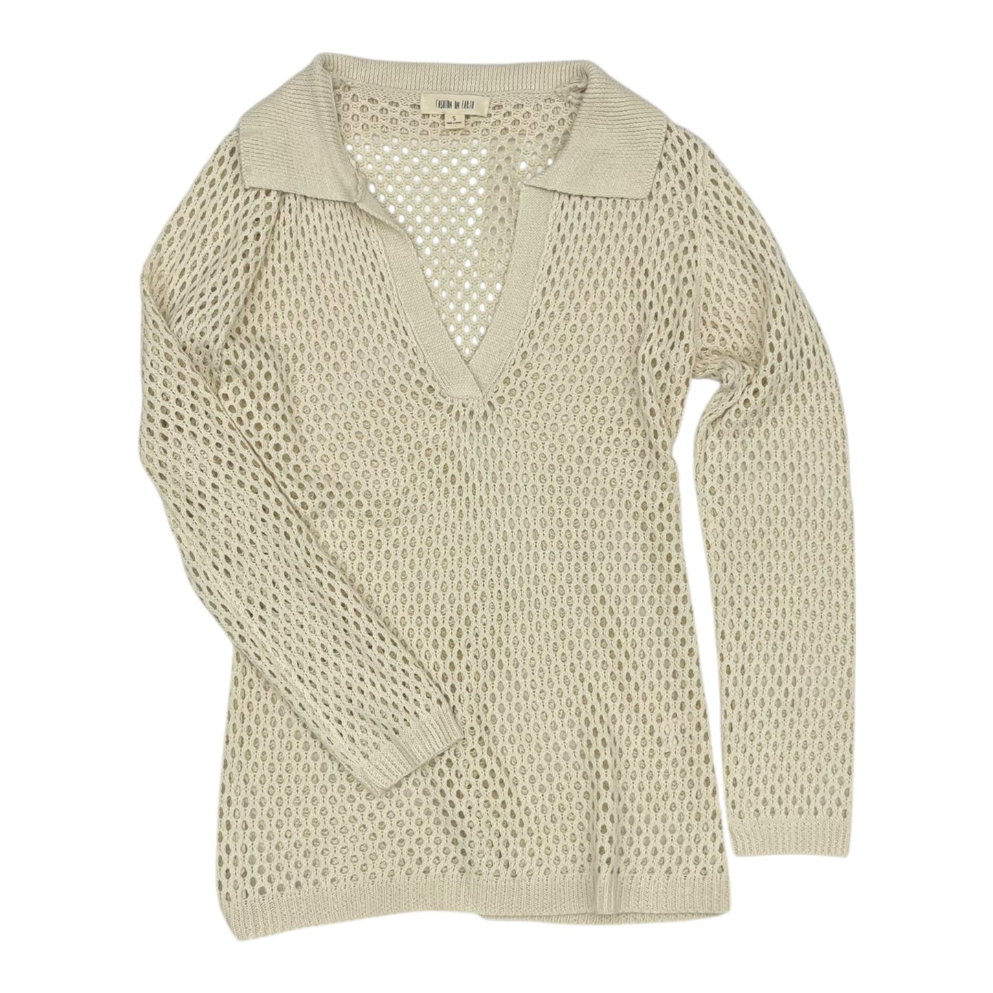 Sweater By Fashion On Earth In Tan, Size:S