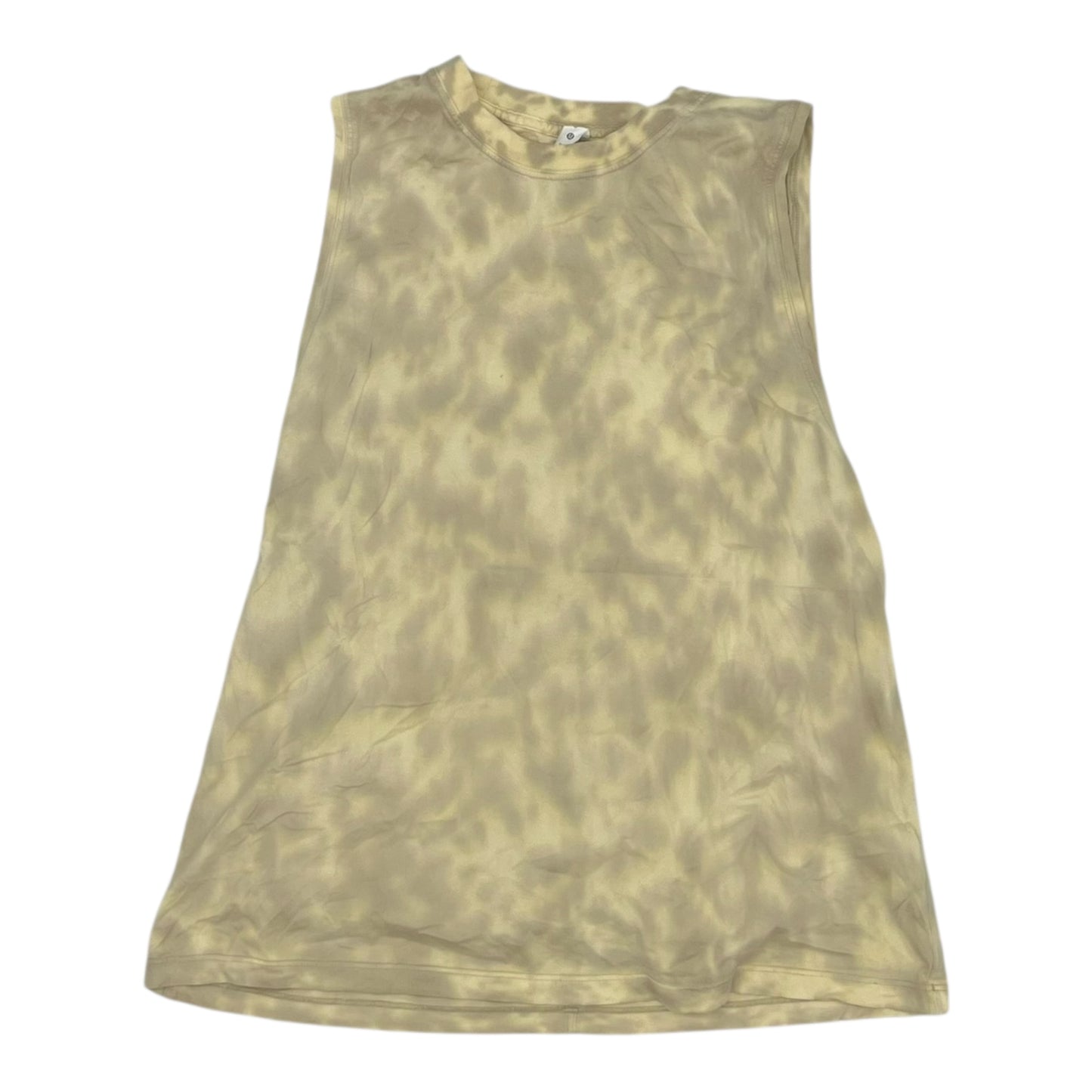 Athletic Tank Top By Lululemon In Tan, Size:S
