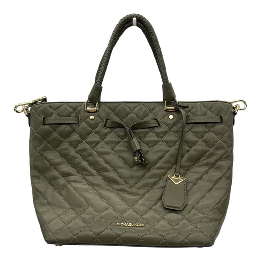 Handbag Designer By Michael Kors In Green, Size:Medium