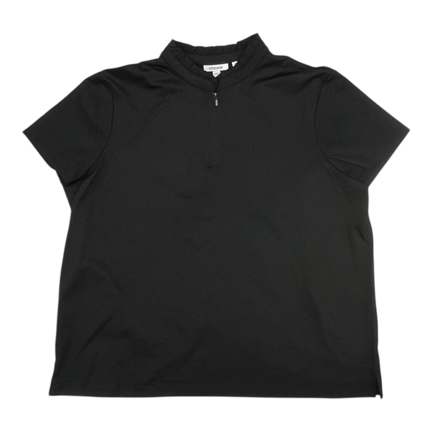 Top Ss By Chicos In Black, Size:Xxl