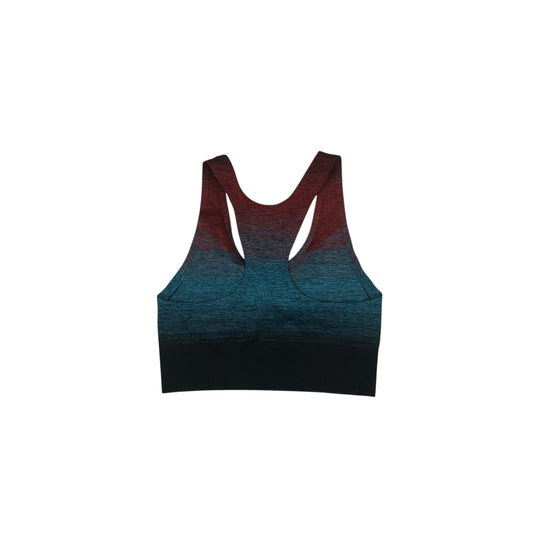 Athletic Bra By Athleta In Blue & Red, Size:M