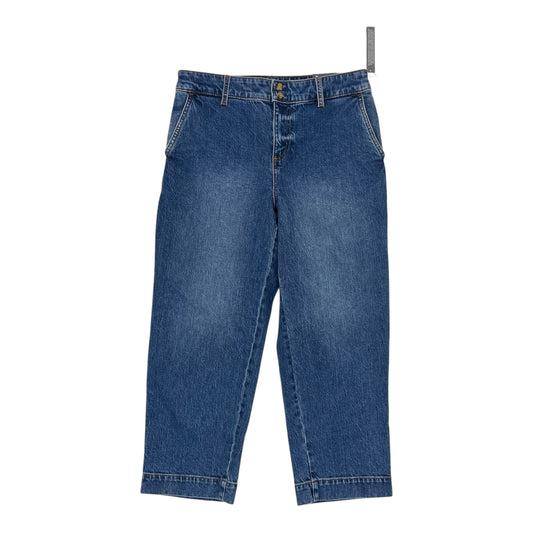 Jeans Straight By Talbots In Blue Denim, Size:8P