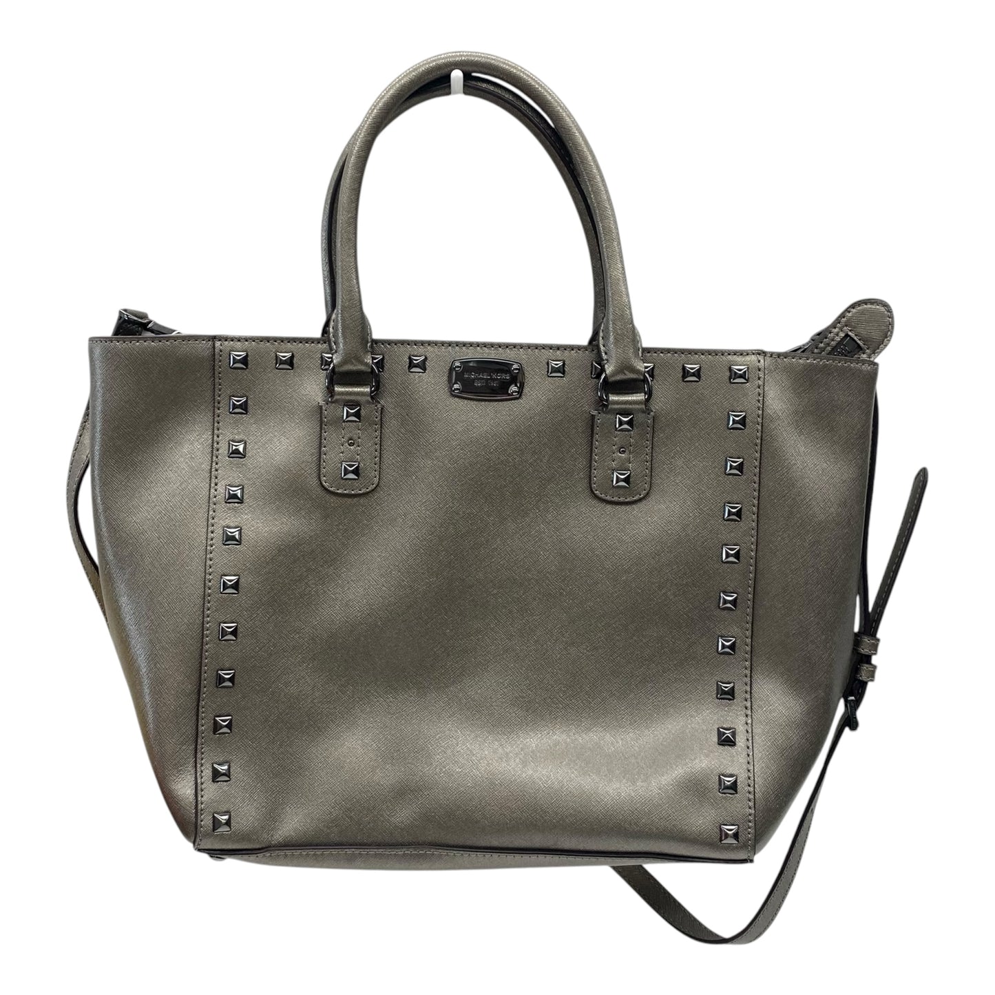 Handbag Designer By Michael Kors In Taupe, Size:Medium
