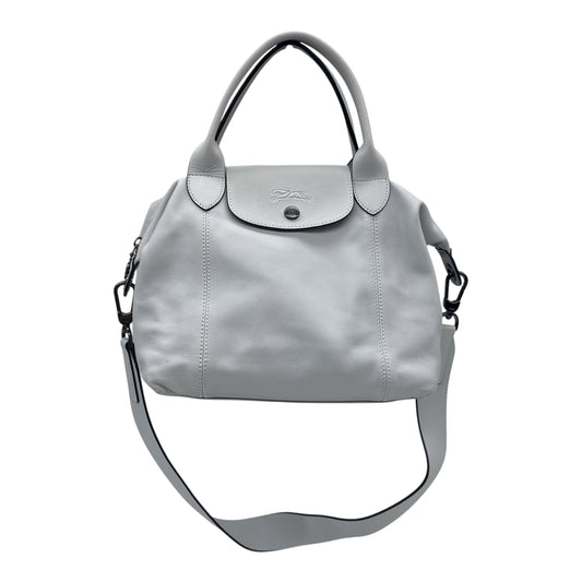 Handbag Designer By Longchamp In Grey, Size:Medium