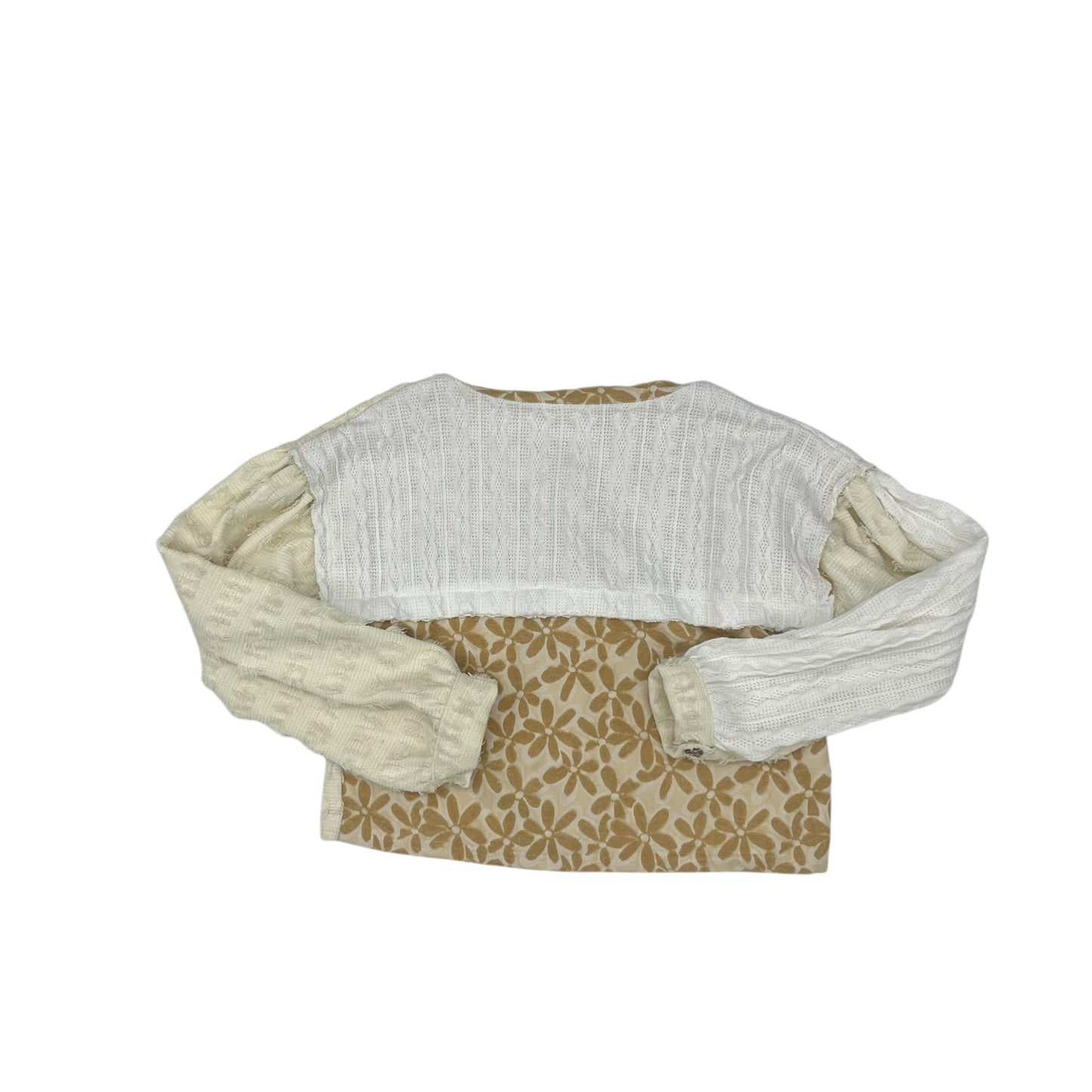 Cardigan By Pol In Tan & White, Size:L