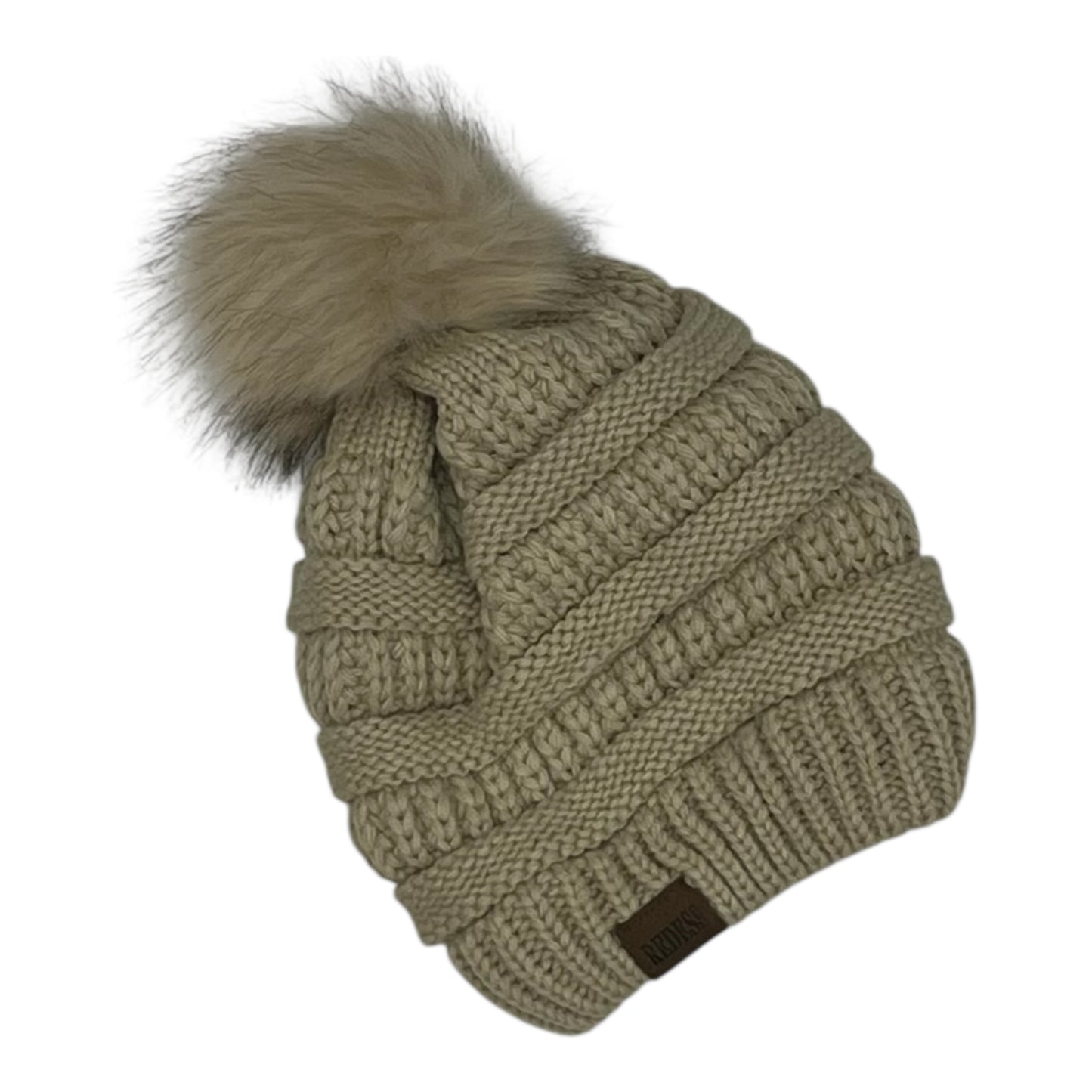 Hat Beanie By Clothes Mentor In Tan