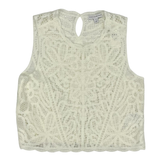 Vest Sweater By And Now This In Cream, Size:M