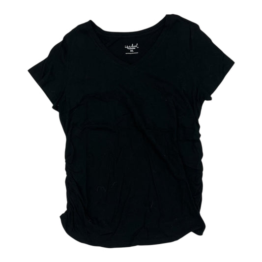 Mat Top Ss By Isabel Maternity In Black, Size:Xl