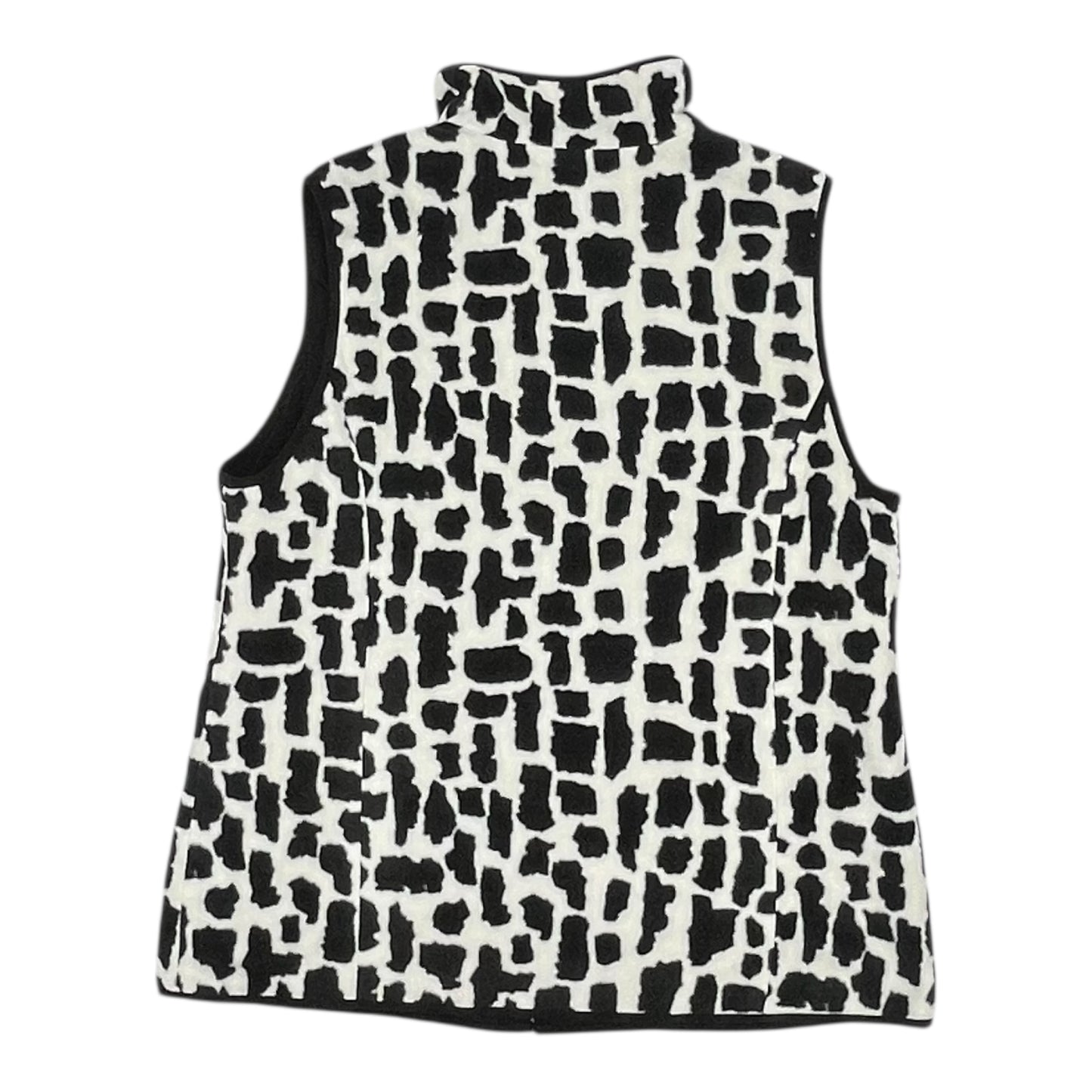 Vest Sweater By Susan Graver In Black & White, Size:M