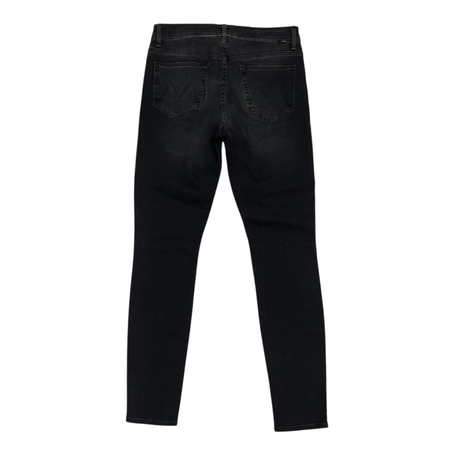 Jeans Skinny By Mother In Black Denim, Size:8