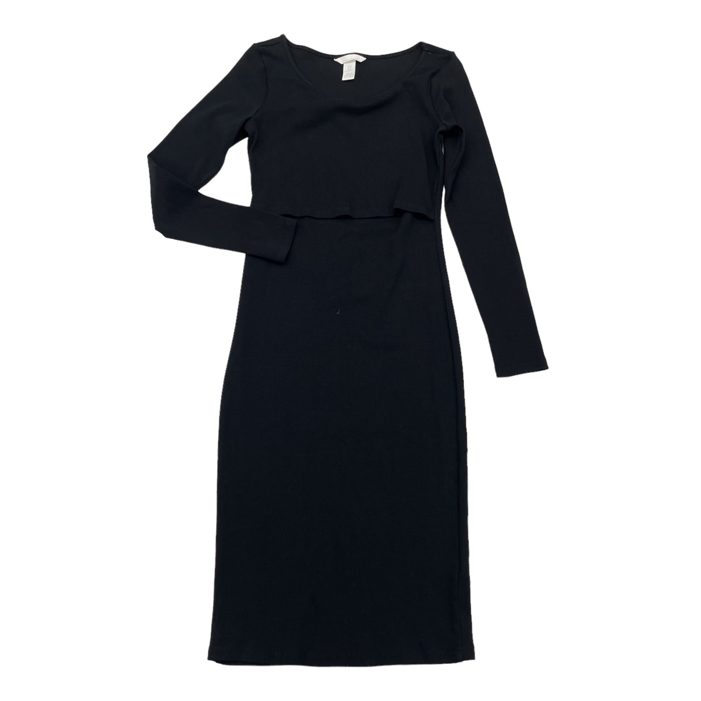 BLACK MAT DRESS by H&M Size:M