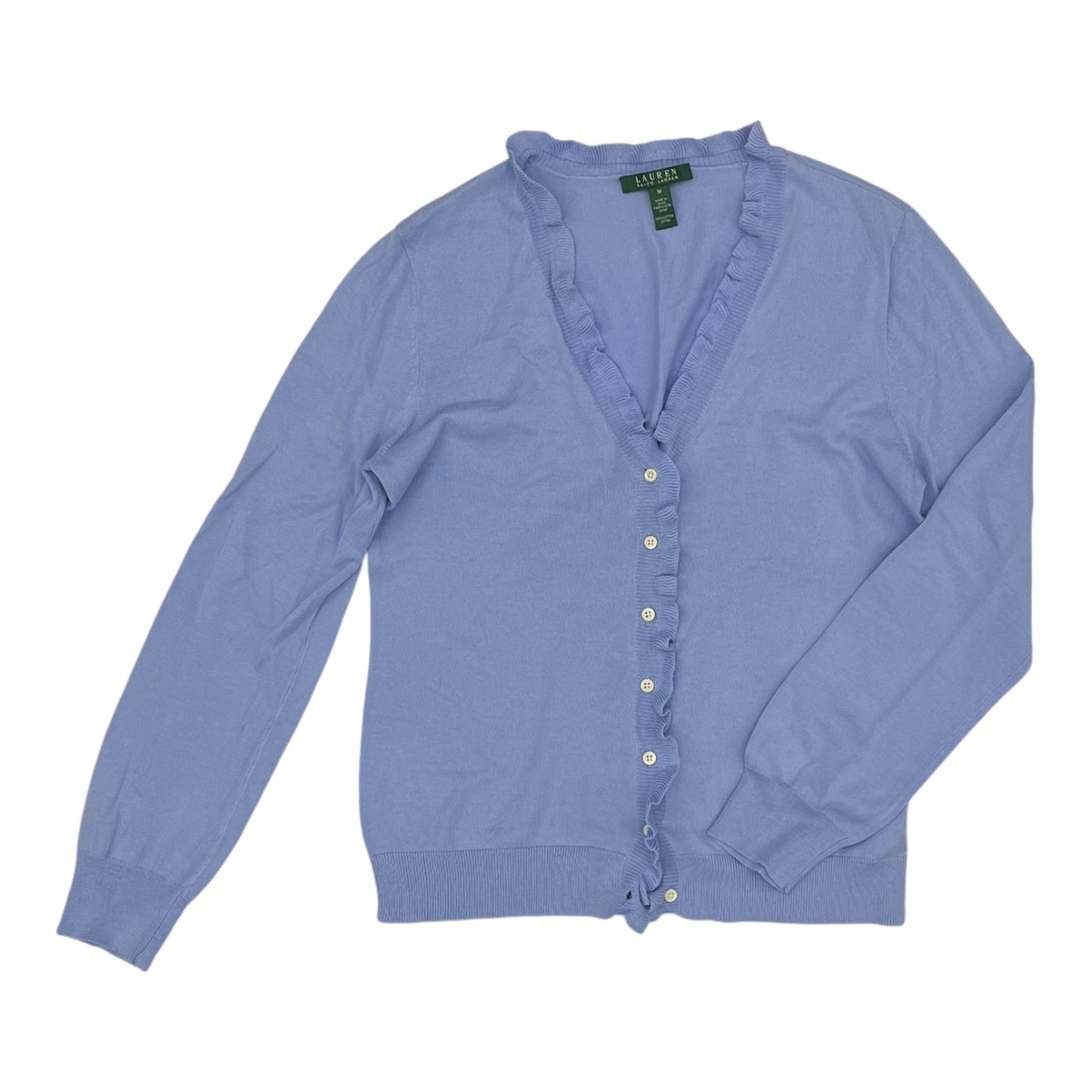 Cardigan By Lauren By Ralph Lauren In Blue, Size:M