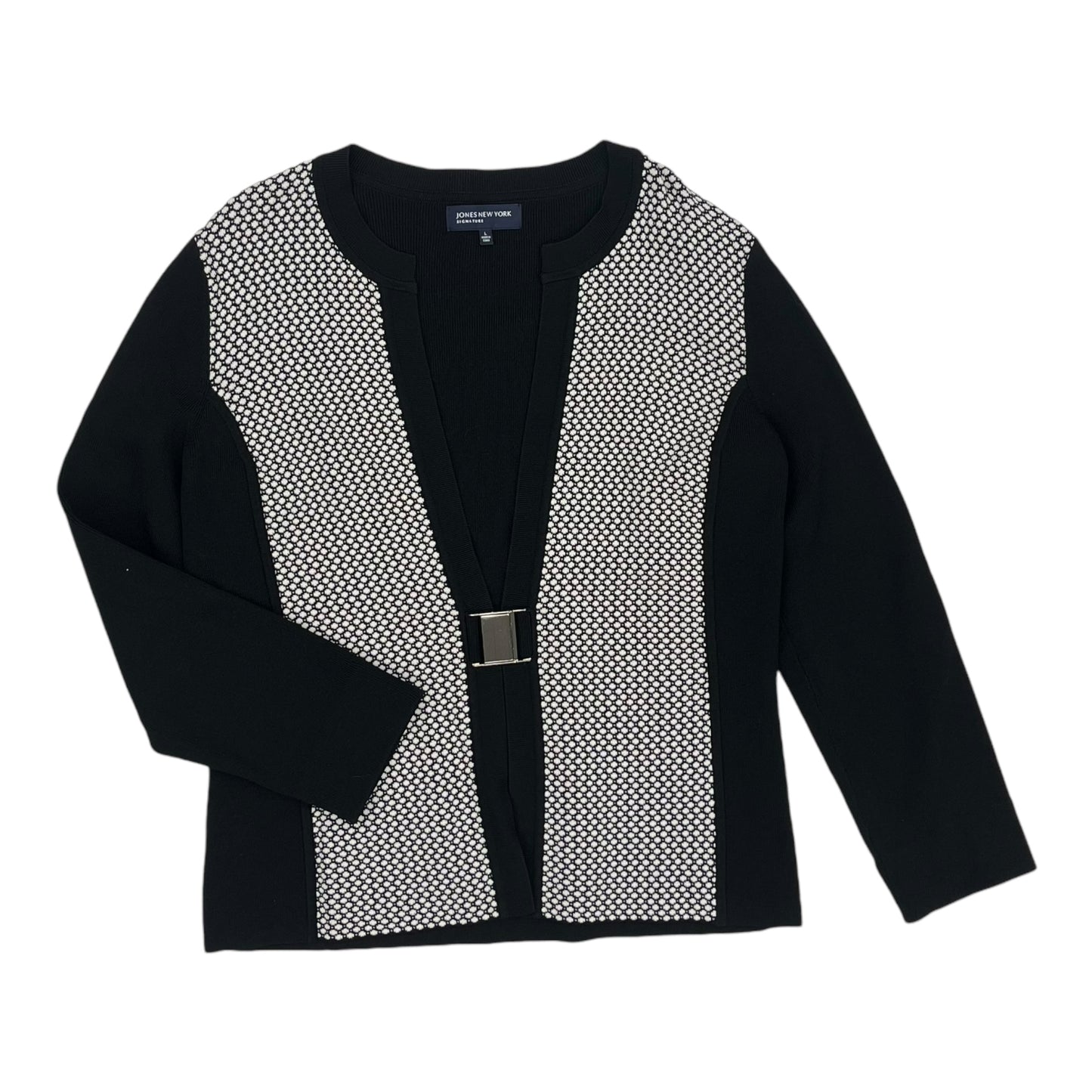 Cardigan By Jones New York In Black, Size:L