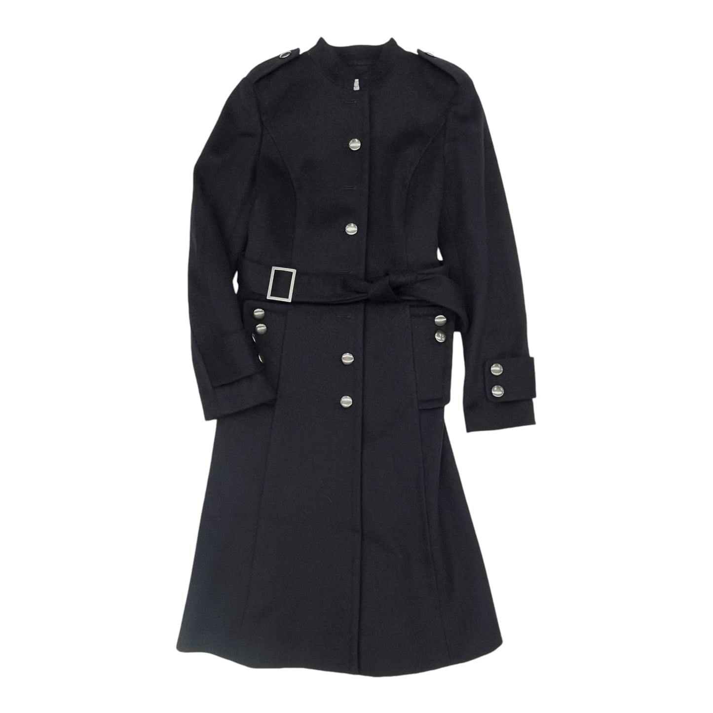 Coat Wool By Loft In Navy, Size:Xs