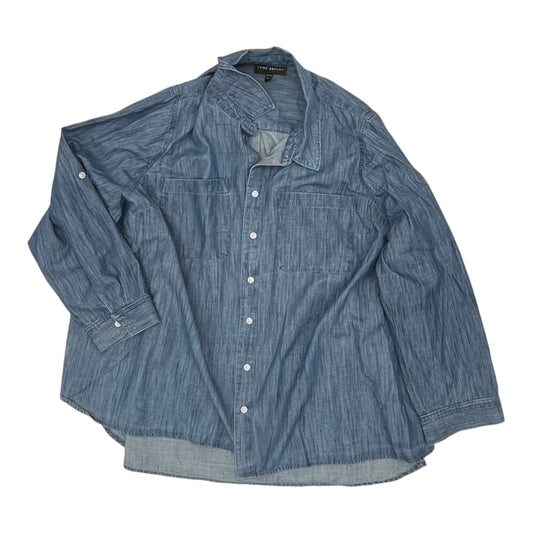 Top Ls By Lane Bryant In Blue Denim, Size:3X