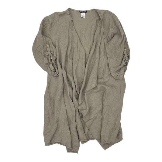 Cardigan By Clothes Mentor In Taupe, Size:L