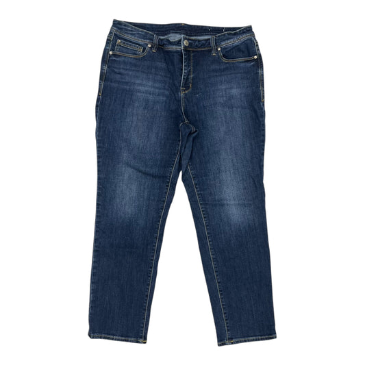 Jeans Straight By Seven 7 In Blue Denim, Size:16