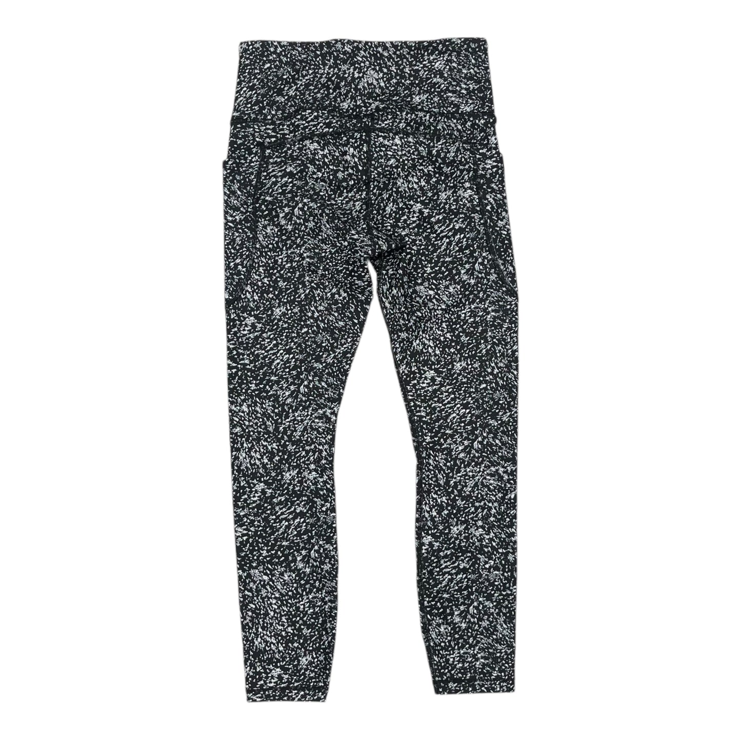 Athletic Leggings By Athleta In Black & White, Size:S