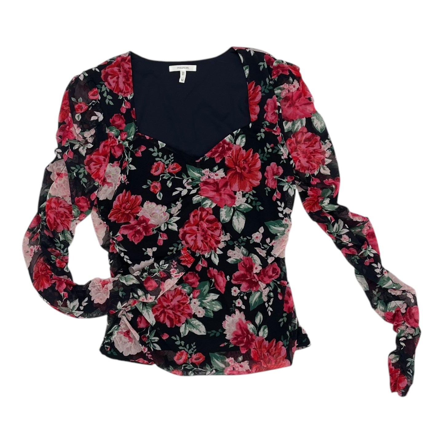 Top Ls By Maurices In Floral Print, Size:M