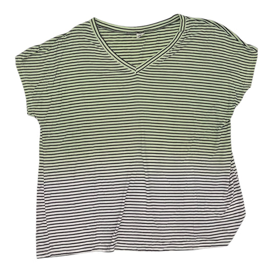 Top Ss Basic By Sew In Love In Black & Green, Size:2X