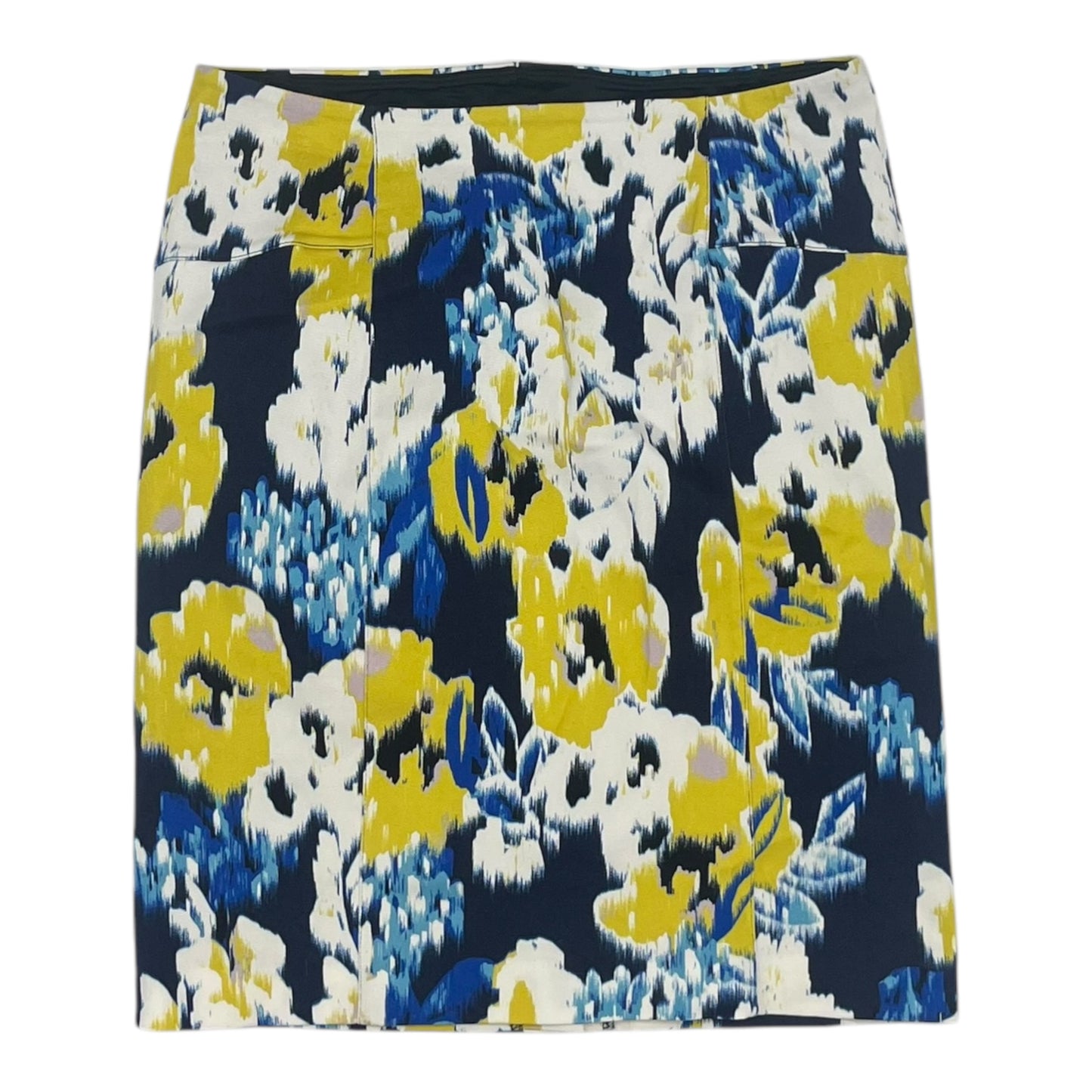 Skirt Mini & Short By Lysse In Blue & Yellow, Size:L