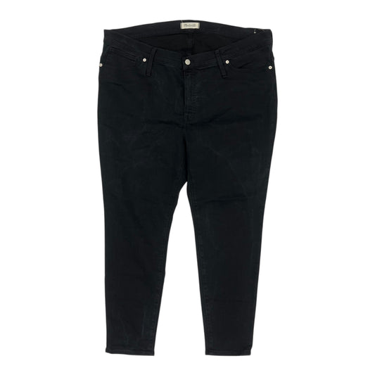 Jeans Skinny By Madewell In Black Denim, Size:22