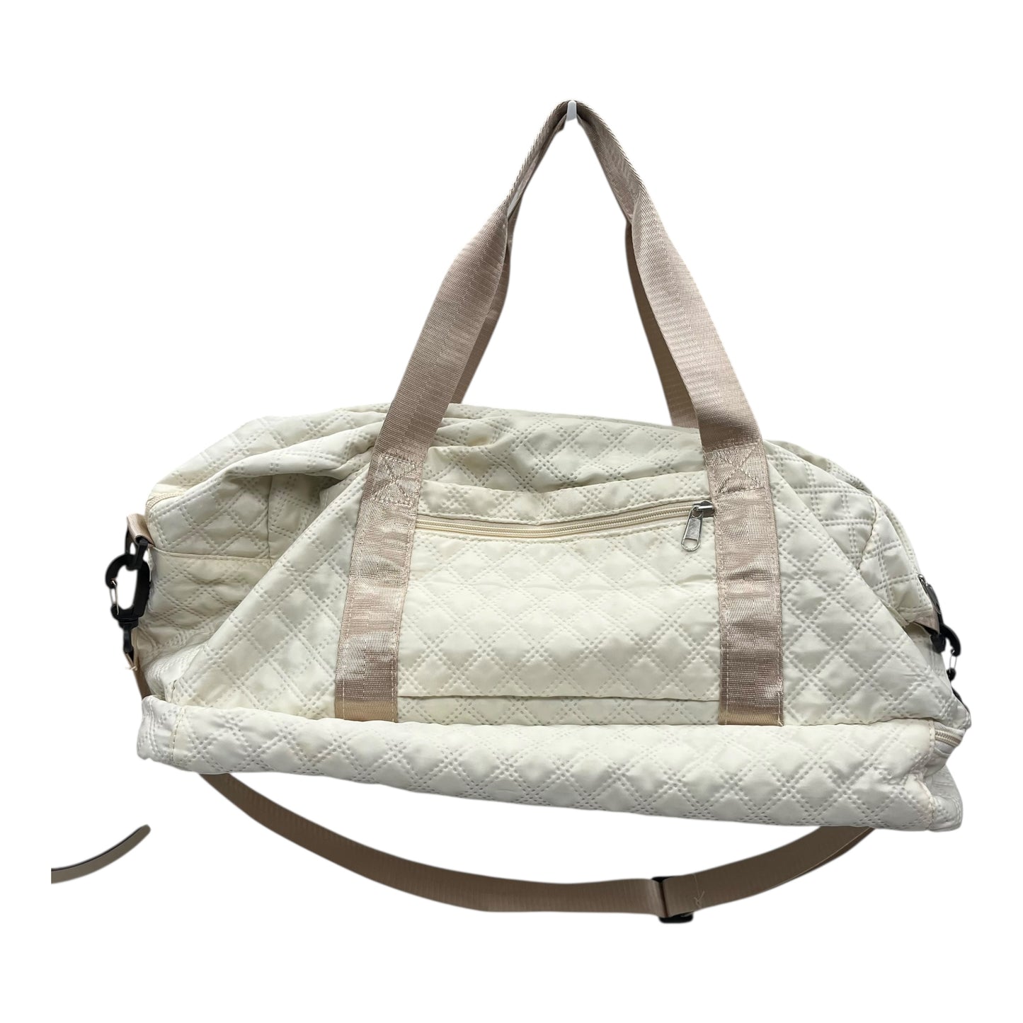 Duffle And Weekender By Clothes Mentor In Cream, Size:Medium