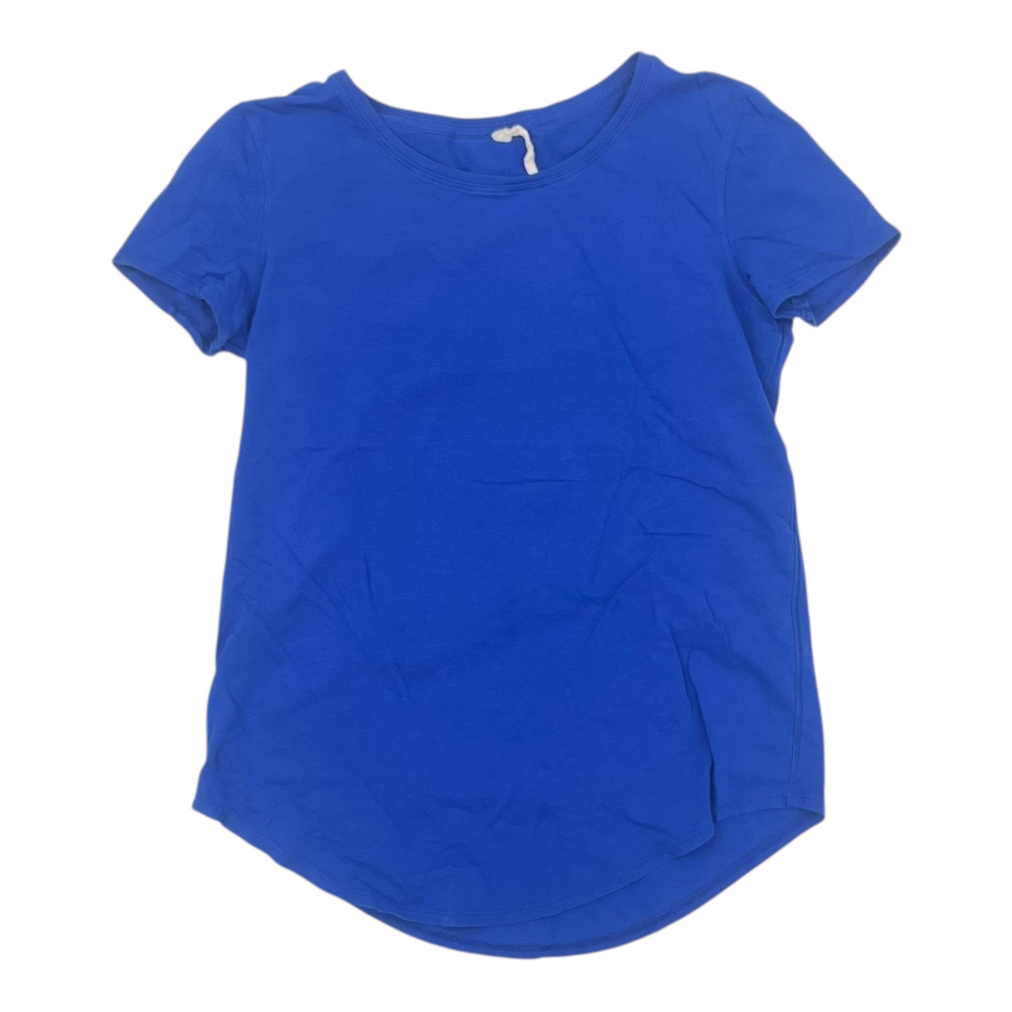Athletic Top Ss By Lululemon In Blue, Size:S