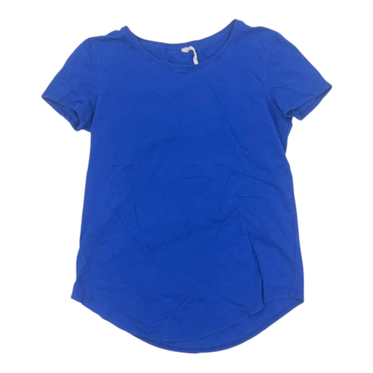 Athletic Top Ss By Lululemon In Blue, Size:S