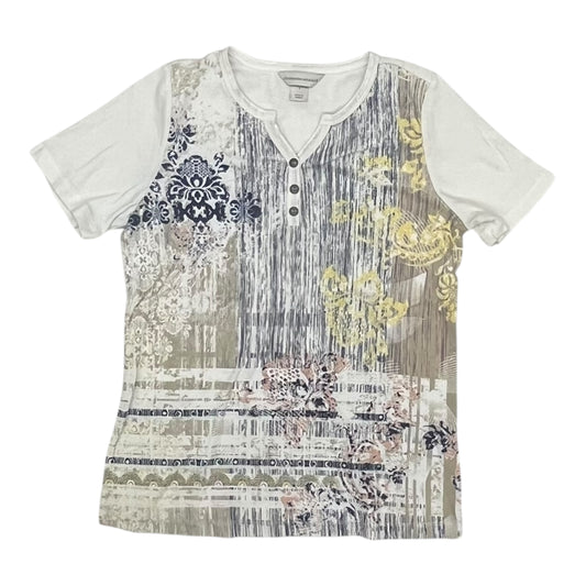 Top Ss By Christopher And Banks In Blue & White, Size:S