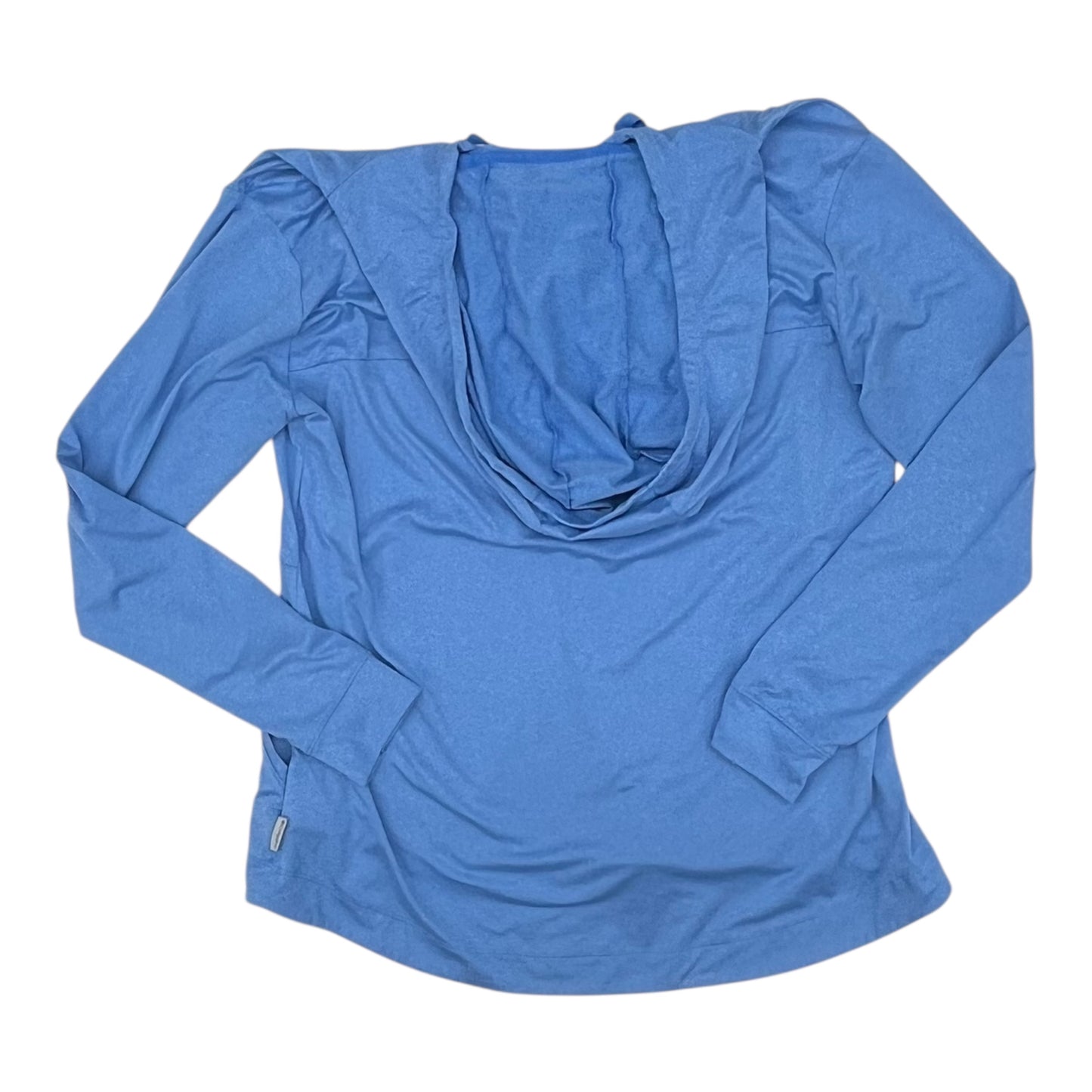 Athletic Top Ls Hoodie By Columbia In Blue, Size:L