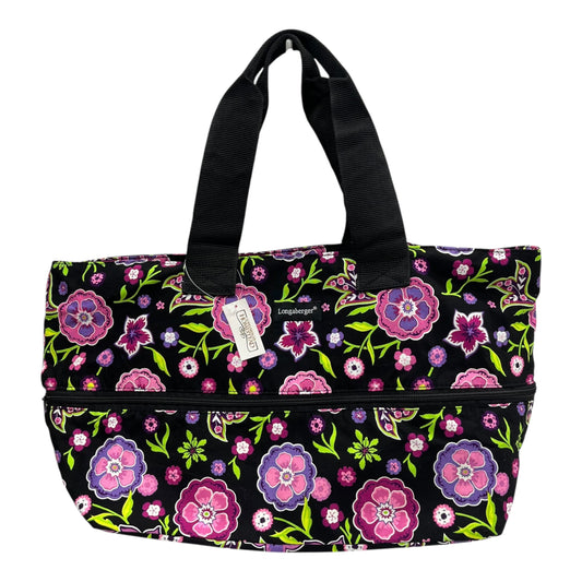 Handbag By Clothes Mentor In Black & Pink, Size:Large